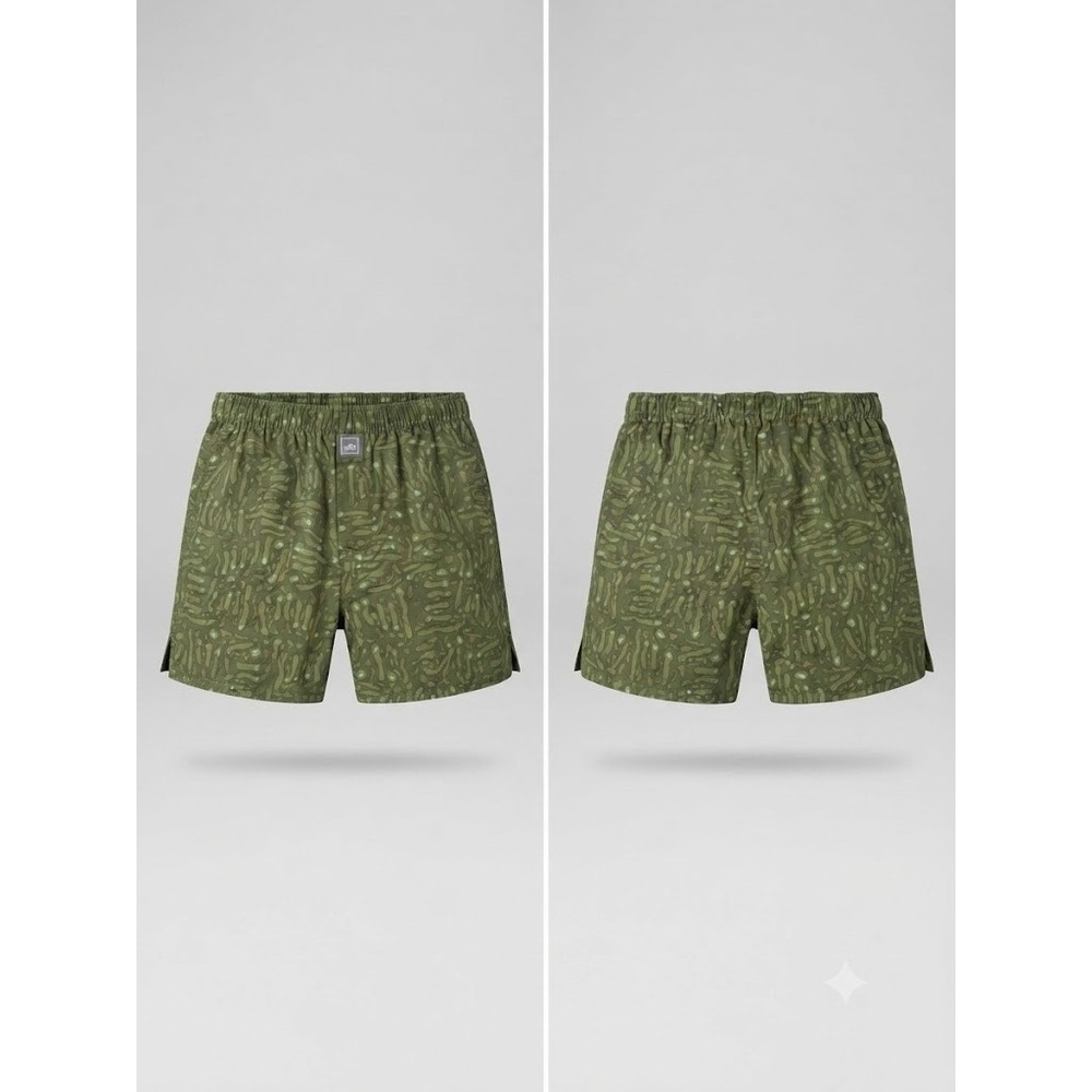 Peter Millar Short Men 32 Green  Camo MS15E180 Athletic Activewear Slit Hem